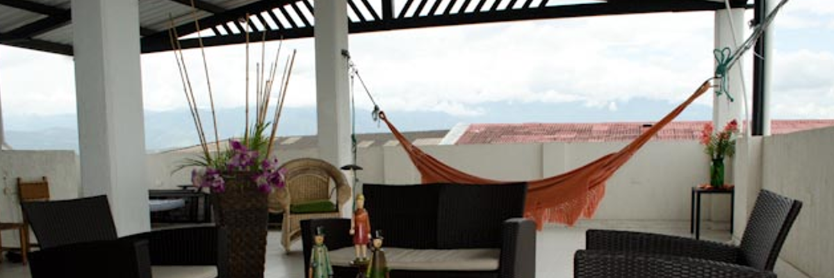 Hamacas en la terraza